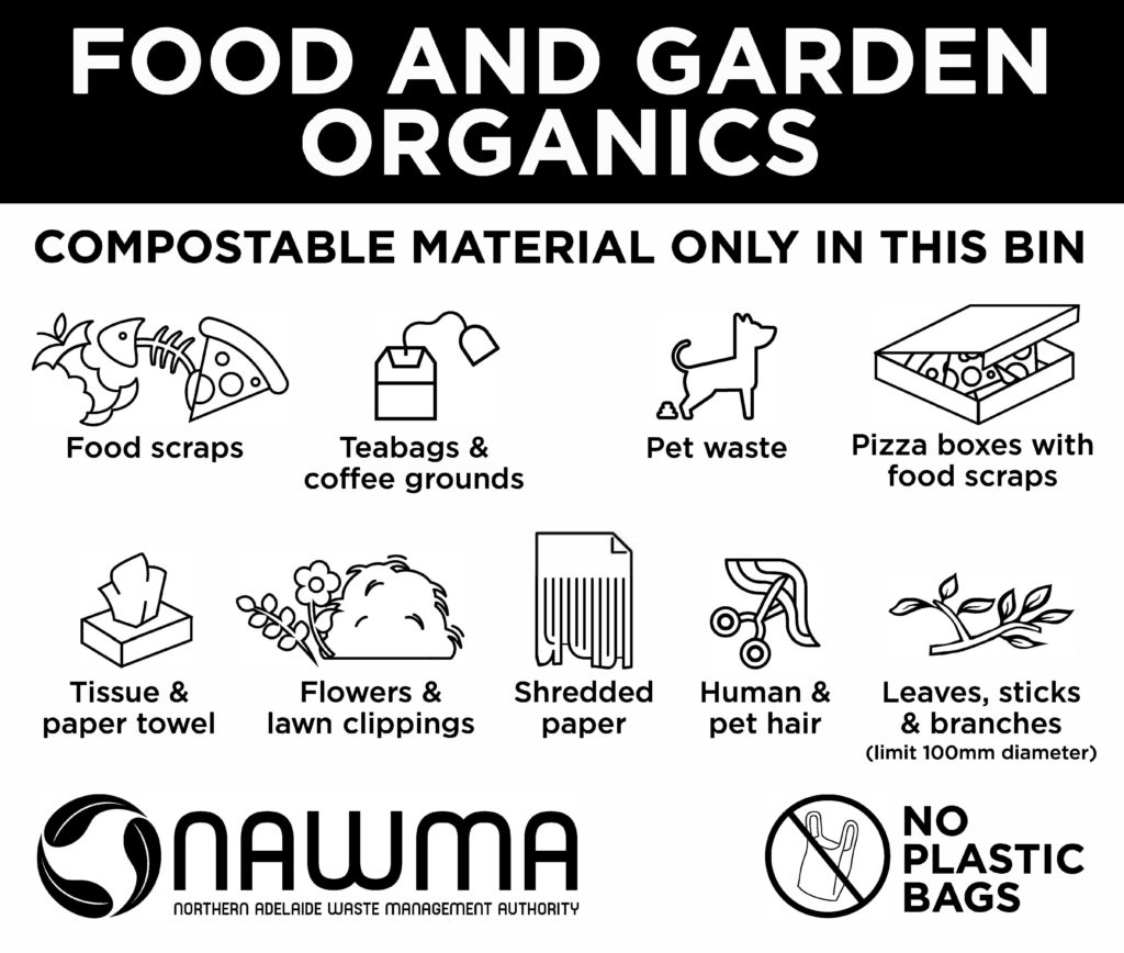 NAWMA Food & Garden Organics bin stamp