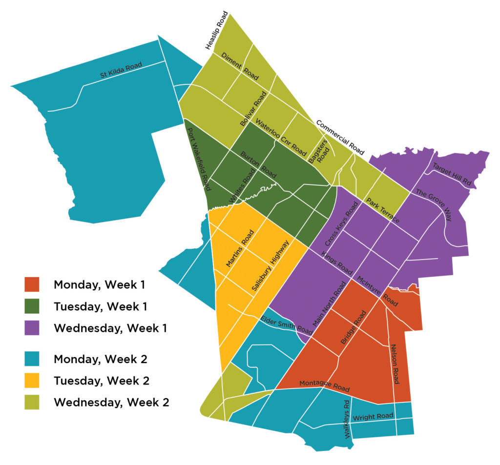 Kerbside Bin Collections NAWMA Northern Adelaide Waste Management