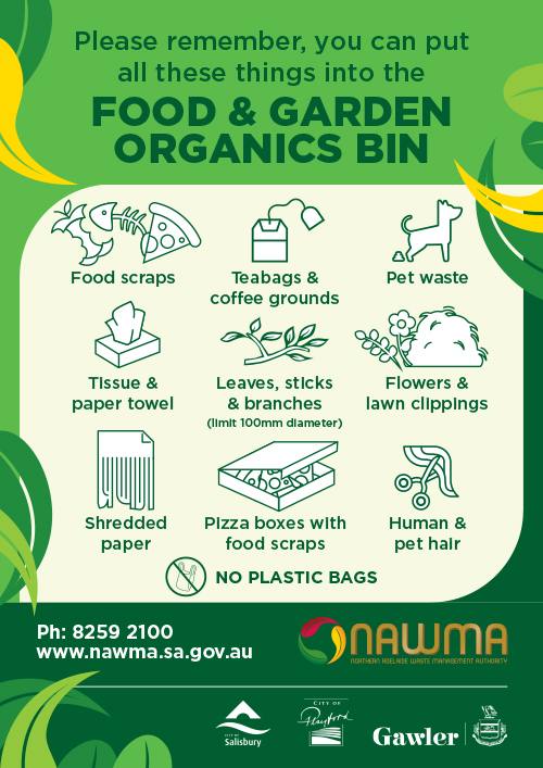 NAWMA Food and Organics Bin Poster